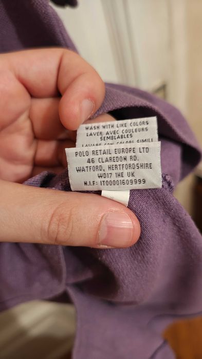 Tricou Polo Ralph Lauren - Marimea M, mov (S pe eticheta)