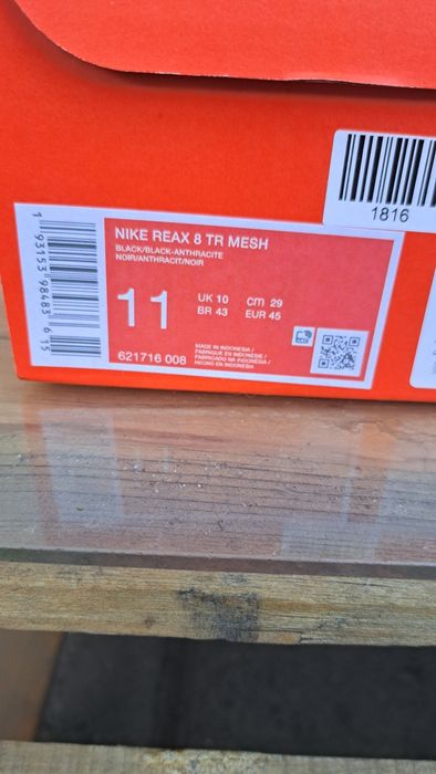 Найк обувки reax 8 TR Mesh 45 номер