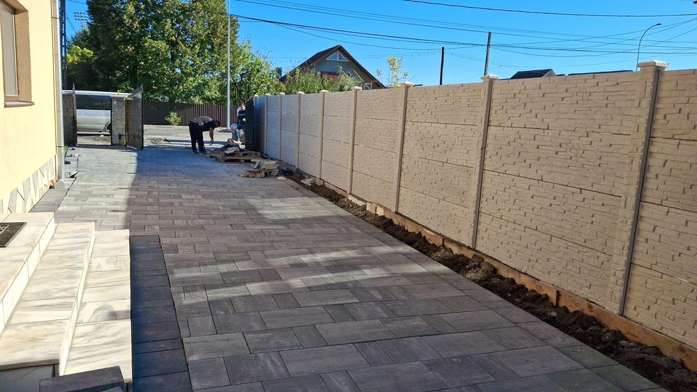 Gard din placi de beton