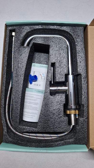 FORIOUS Смесител за баня, висок, въртящ се на 360°