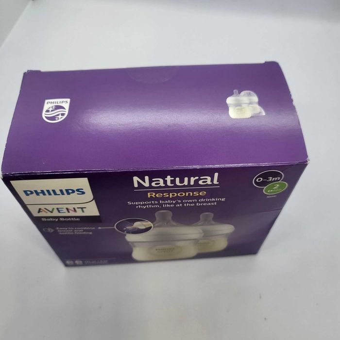 Комплект 2 бр. шишета Philips Avent Natural Response 125ml SCY900/02 – Нови, ЗАПЕЧАТАНИ