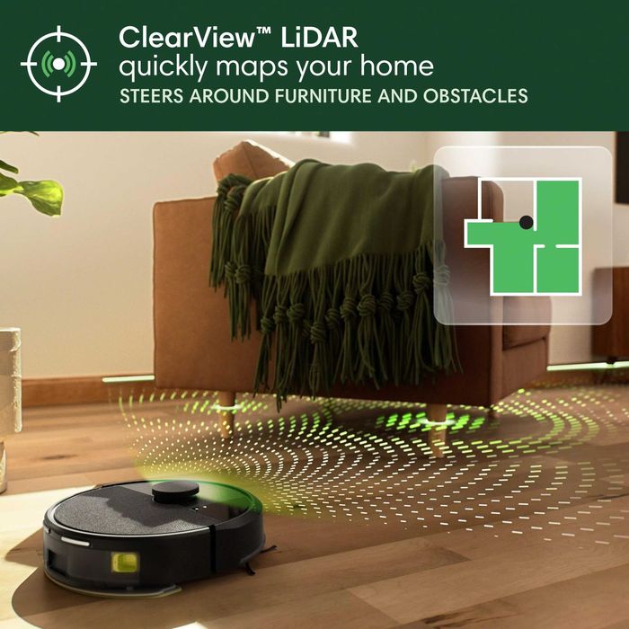 Прахосмукачка Робот iRobot Roomba Plus 405 Combo Докинг Станция Самопочистване AutoWash LiDAR 7000Pa