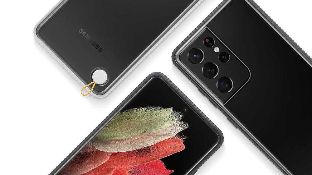 Husa Carcasa Protectie SAMSUNG Galaxy S21 Ultra EF-GG998CWEGWW Alb