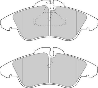 Placute frana fata Mercedes Sprinter 2-T Bus (901, 902), 01.1995-05.2006, marca SRLine S70-0008