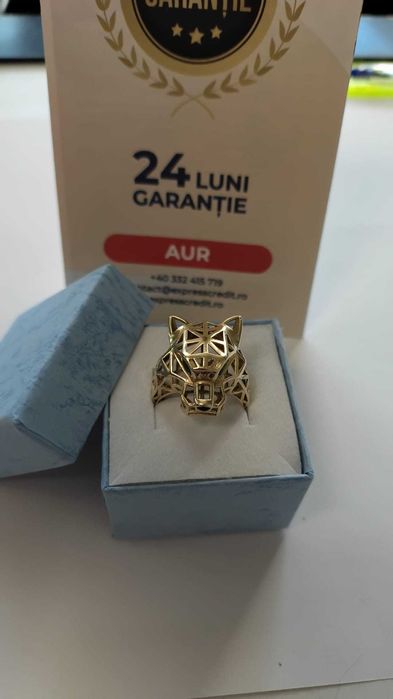 (AG 35) Inel aur 14K "Tigru" B.34359 /Garantie 2 ani / 2395 lei