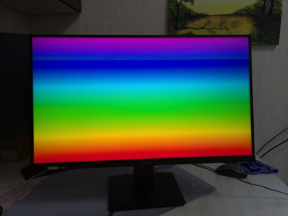Монитор MSI модель G274QPF-QD - есть полосы