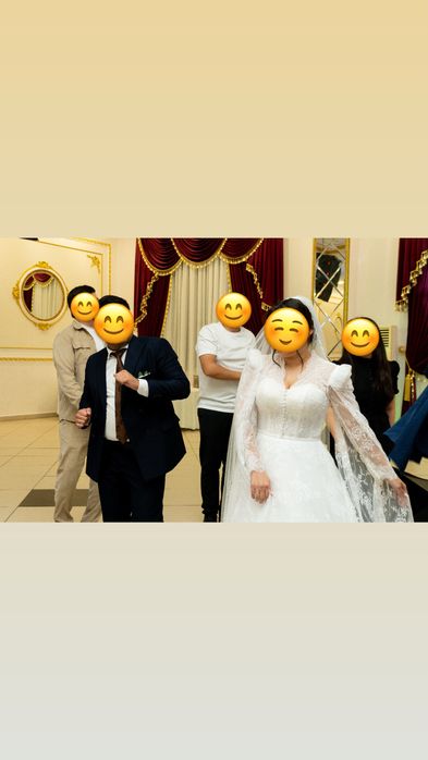 Шикарное свадебное платье