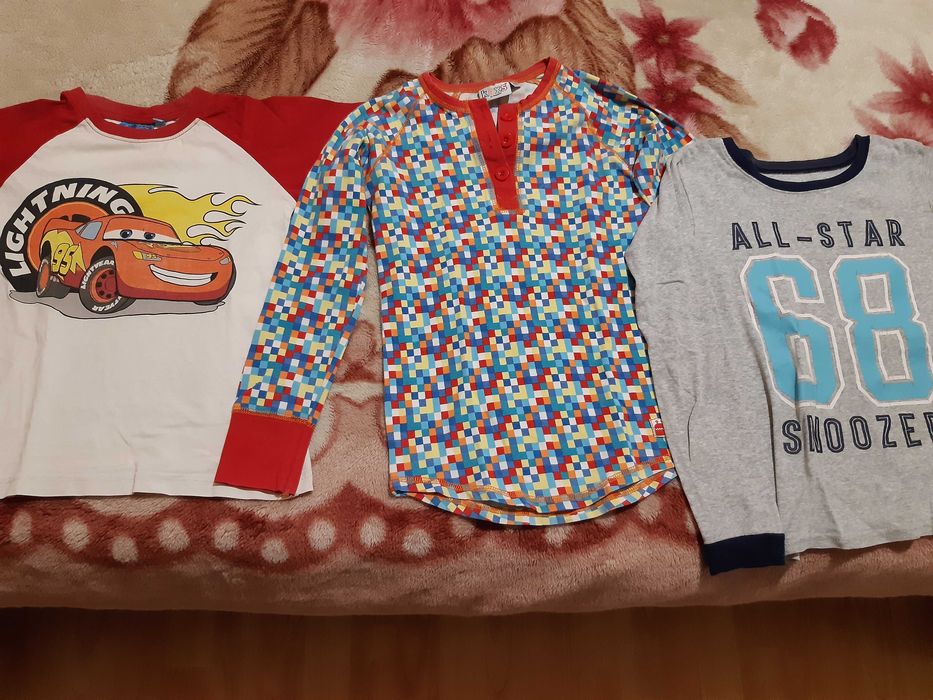 Горнища и потници за 3-5 год., Къси панталони 4-10 год.