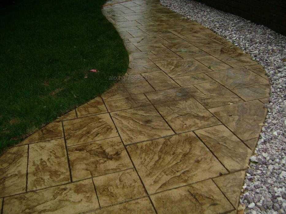 Щампован бетон , Шлайфан  бетон , Драскан бетон