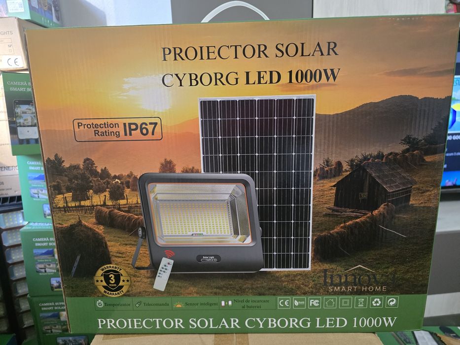 Lămpi solare, proiectoare solare,  camere de supraveghere solare INNOVA