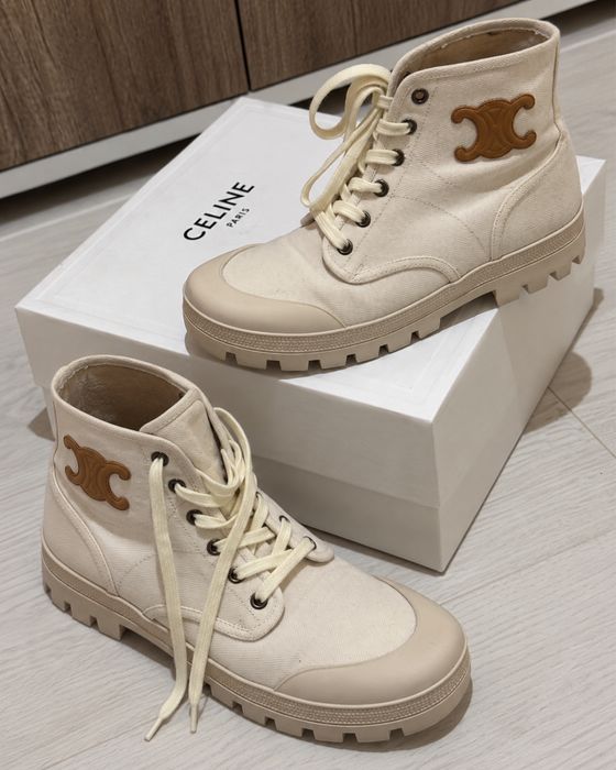Celine оригинал ботинки Patapans Triomphe