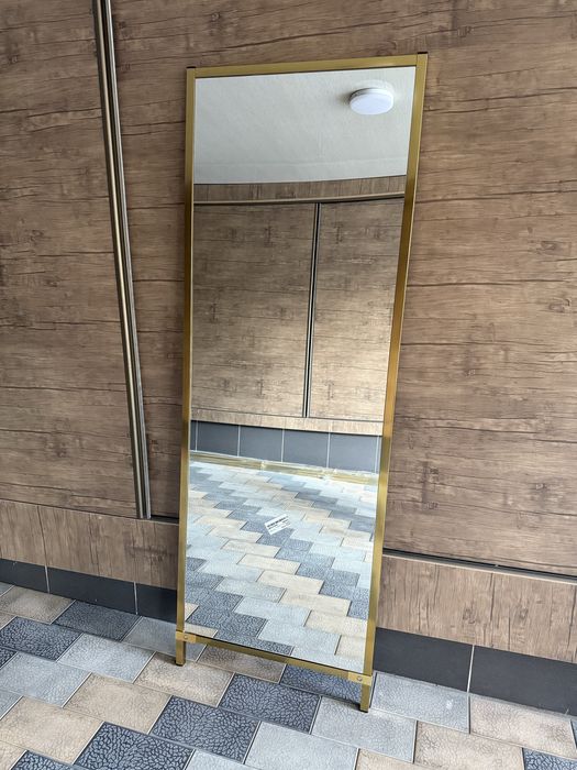 Зеркало oyna ойна напольные зеркало золотистой оправой очень солидные