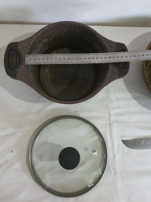 Казанчик Сковородка кухонный нож