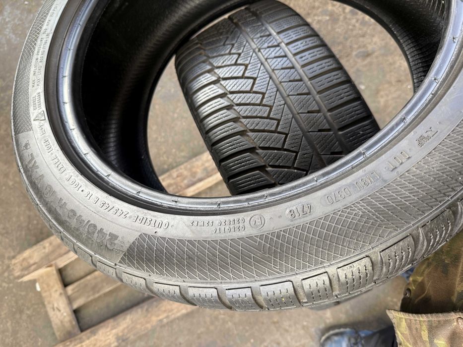 2x Anvelope Iarna 245/45 r18 M+S - Continental WinterContact TS850 P