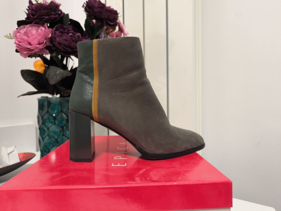 Botine/Ghete elegante din piele naturala