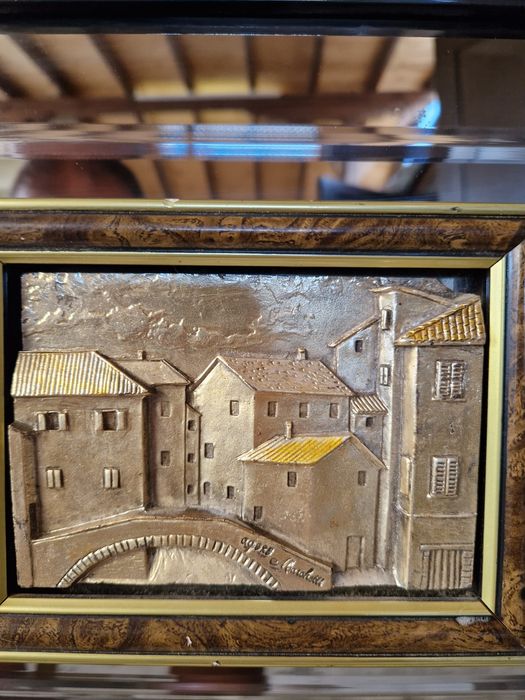 Превъзходна английска италианска сребърна картина