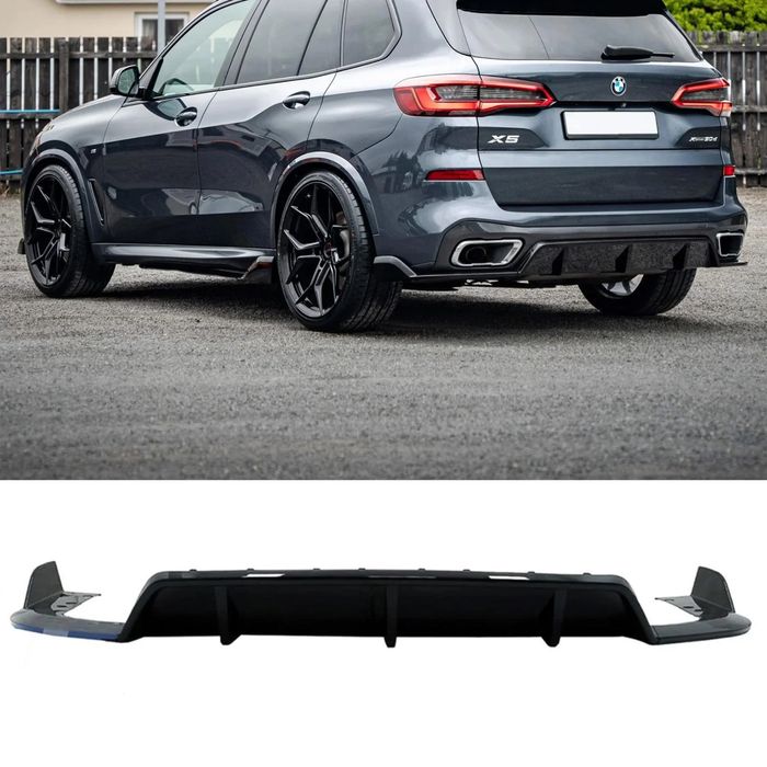 Difuzor Evacuare Bara Spate BMW X5 G05 Negru lucios