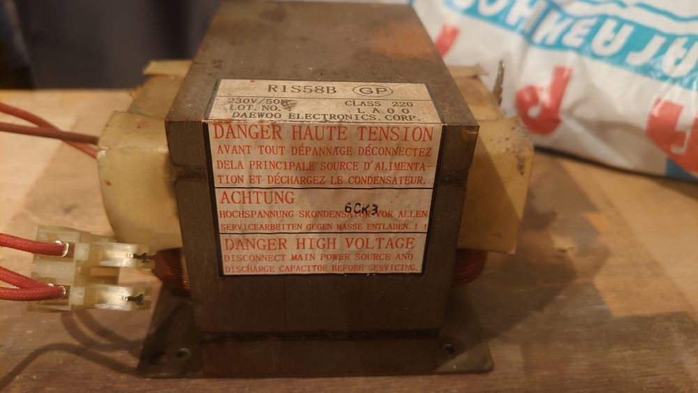 Трансформатор для микроволновки