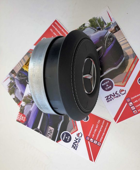 Mercedes Benz airbag volan AMG cusut in piele w222 w213 w205 w257 GT