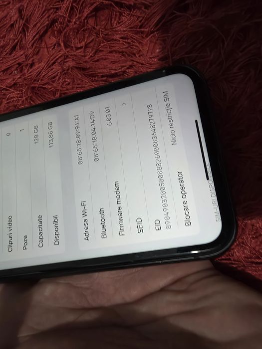 -Iphone 11, Black, 128Gb, 4Ram, Bat 100%, stare foarte buna-semne usoa
