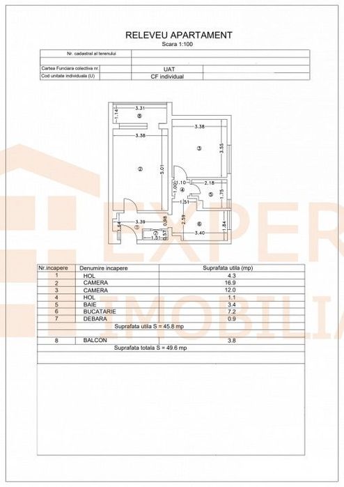 Apartament 2 camere de vanzare in zona City Park Mall – Școala Camb — fotografia 1