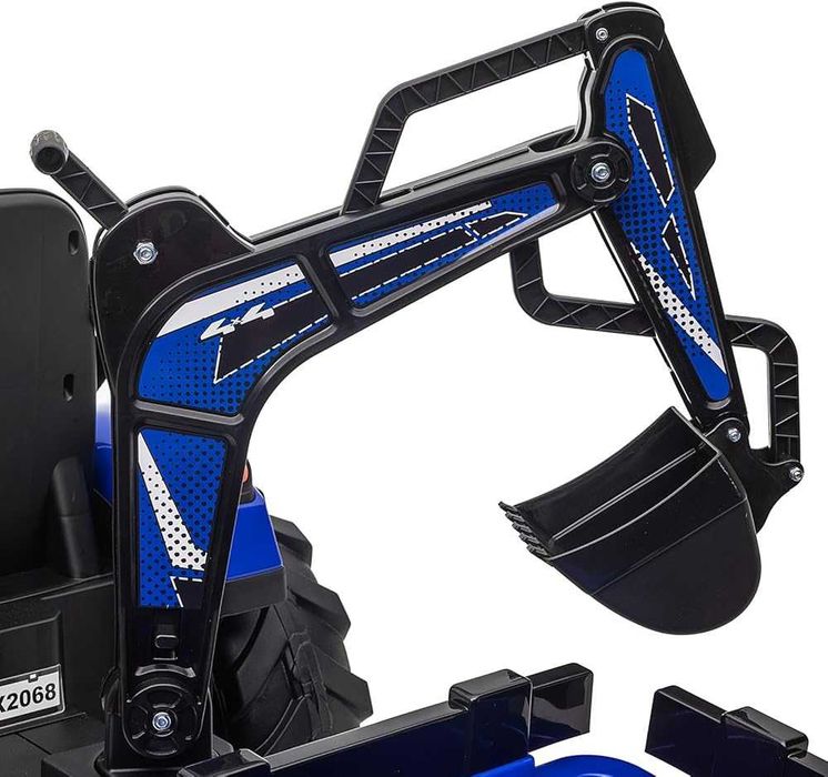 Tractor electric Kinderauto 720-T, 2x 45W 12V, cupa si incarcator Blue