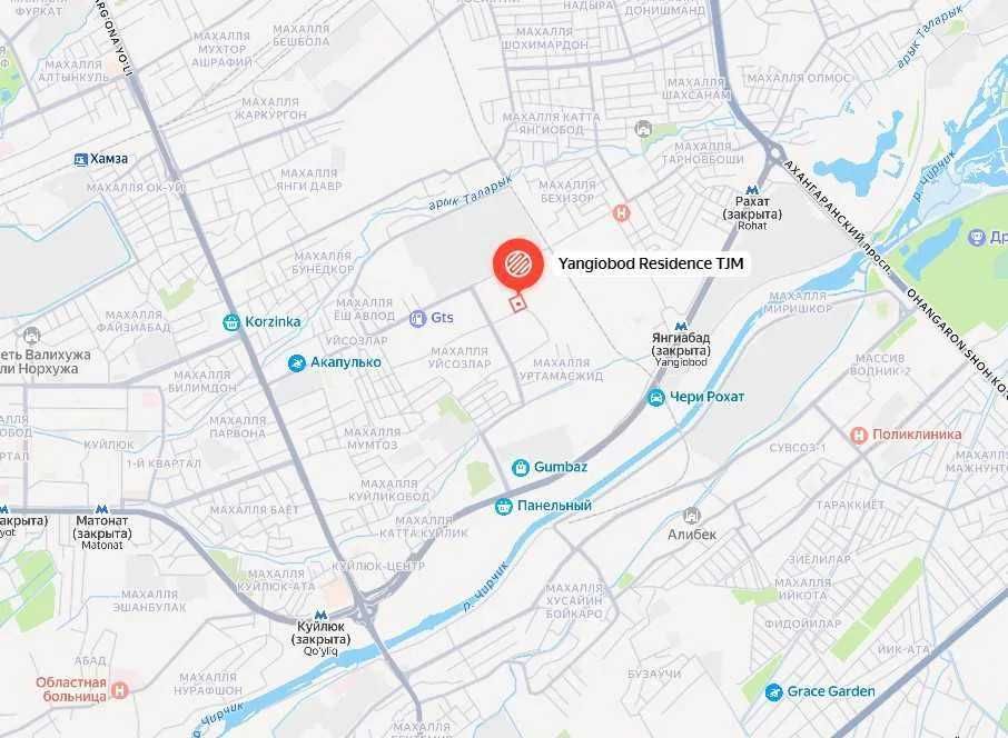 Новостройка ЖК Yangiabad Residence 2/7/10 кирпич 60,06 кв.м