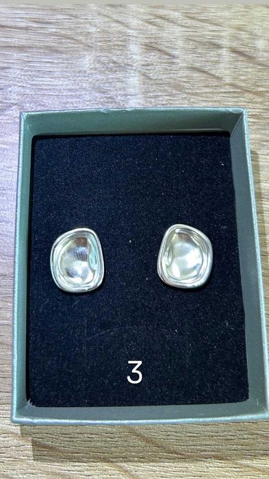 Чисто нови сребърни обеци проба 925