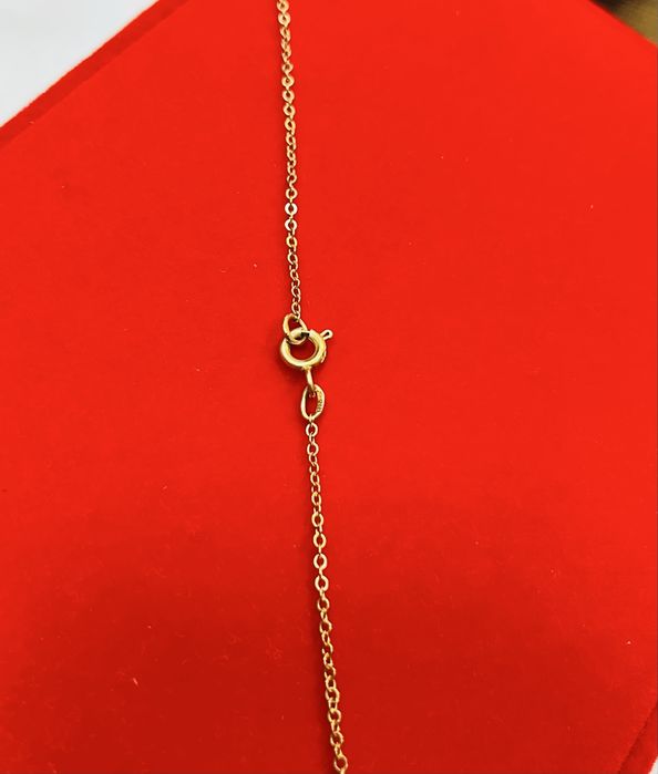 Златен руски сет жълто злато и естествен рубин