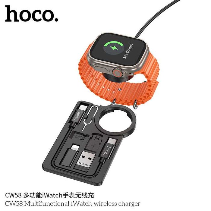 Hoco CW58 Multifunctional iWach Wireless Charger PD-60W Storage Box