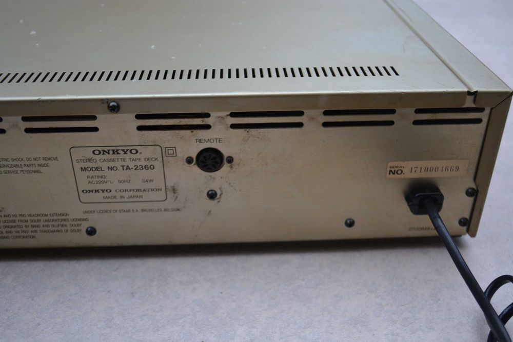 Deck Onkyo Integra TA 2360