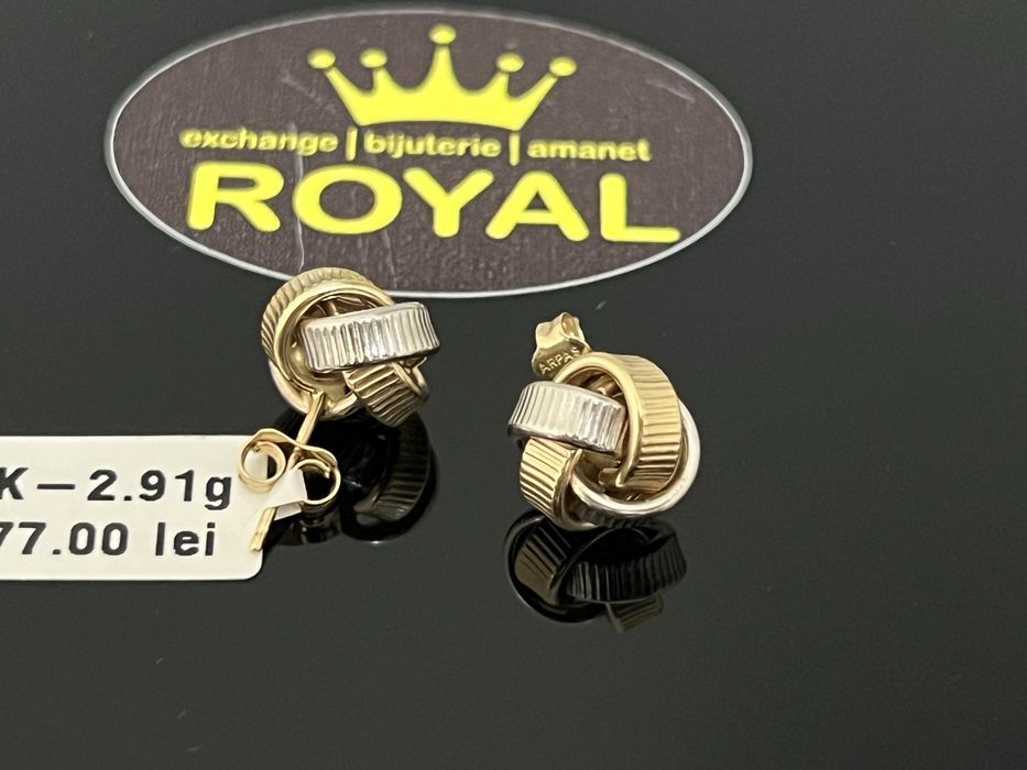 Bijuteria Royal CB : Cercei dama aur 14k 585  2,91 gr