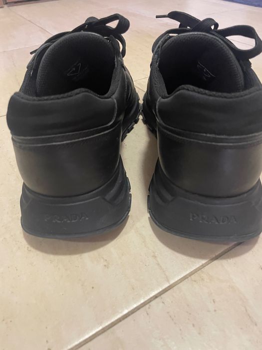 Prada Black leather sneakers