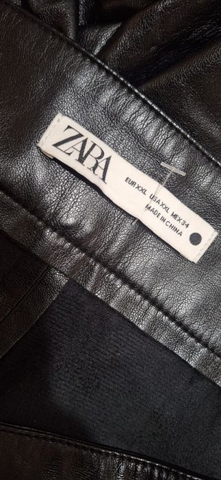 Zara кожен панталон