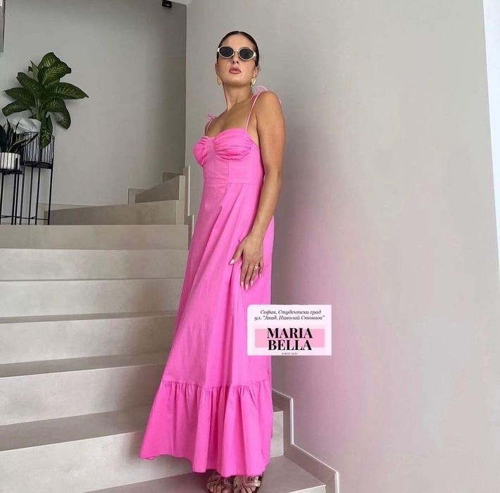 Продавам дамска рокля с връзки, универсален размер