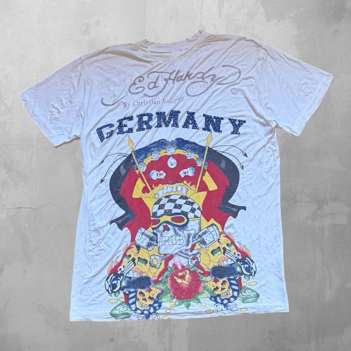 Ed Hardy by Christian Audigier Y2K тениска L