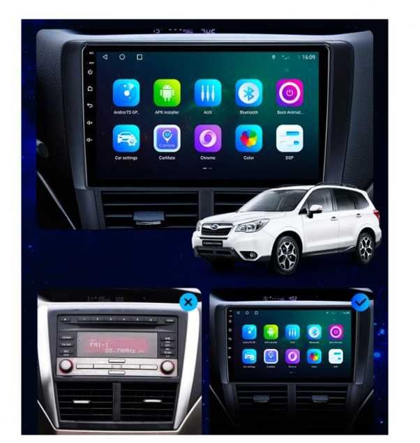 9-инчова мултимедия SUBARU Forester 3 (2008–2013) Impreza 3 (2007–2011