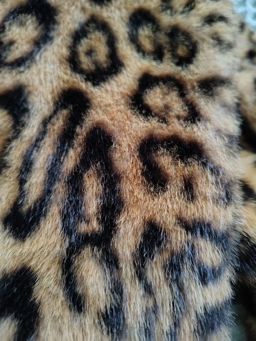 Эко шуба леопард