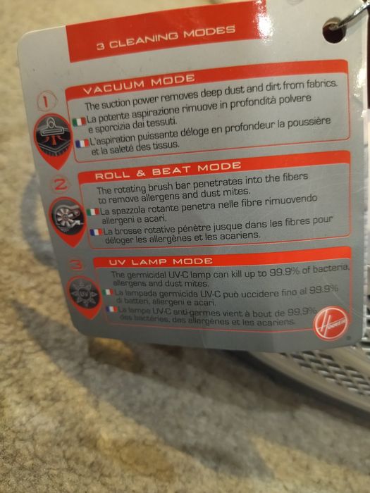 Ръчна прахосмукачка Hoover