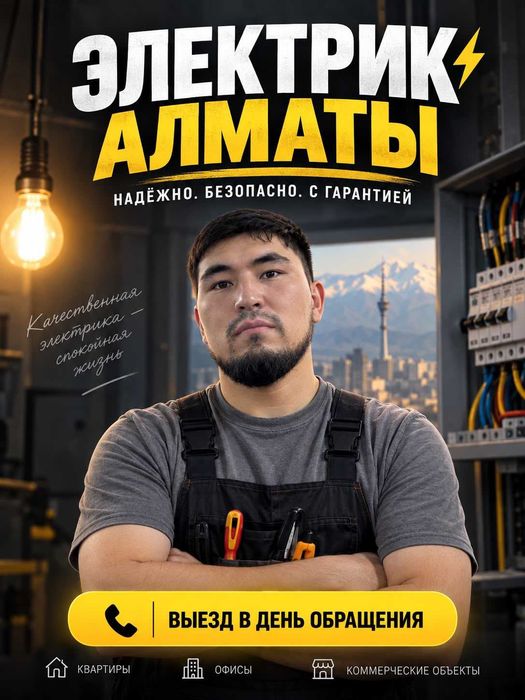 Электрик Алматы на выезд