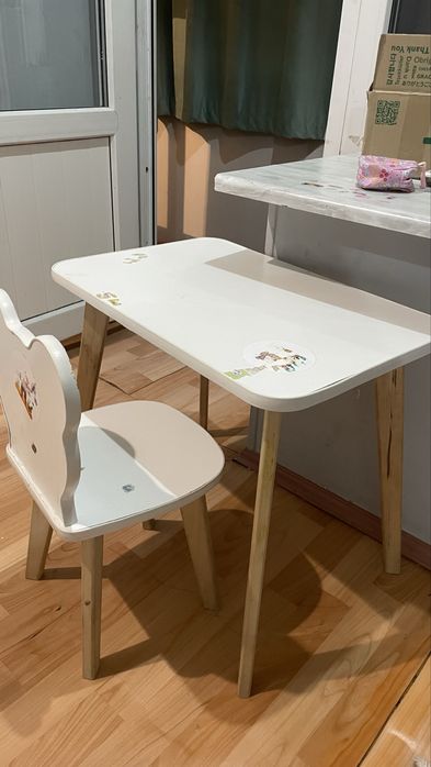 Детский стол со стулом бу