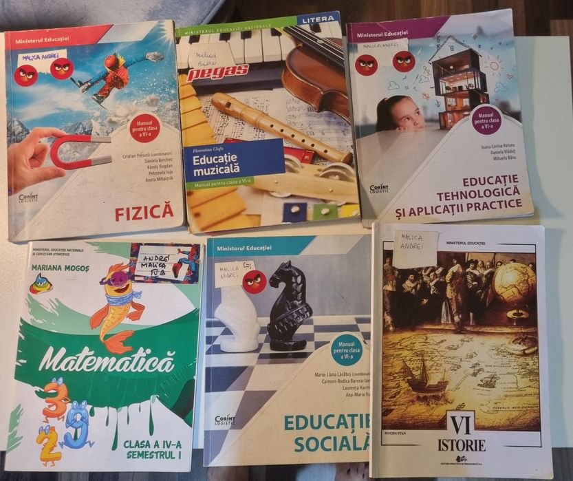 Manuale clasa 5 și 6 - 10 lei/buc