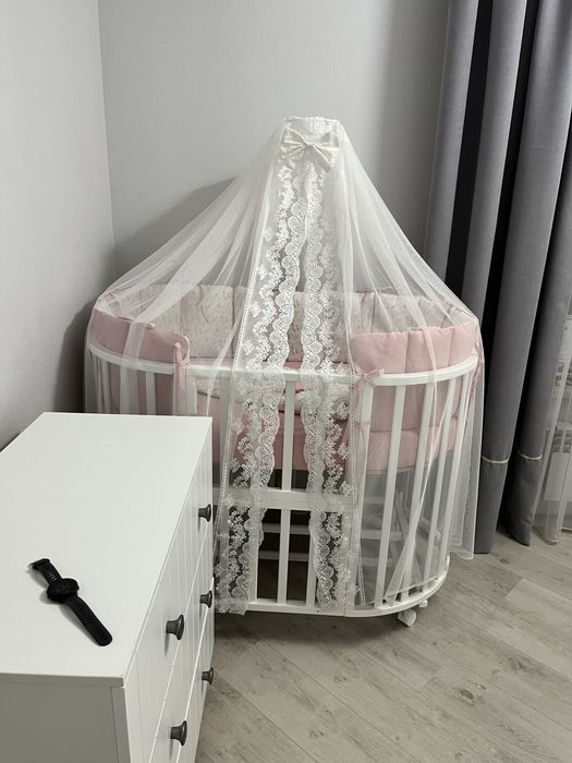 Детская кровать Северная звезда 9 в 1 (круглый/овальный)