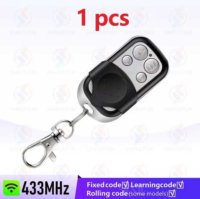 Лесно копиращо универсално дистанционно за гаражни врати 433 MHz