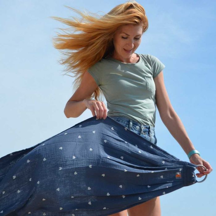 Муселинов слинг с халки Nashsling | Ринг слинг от памук - Soft