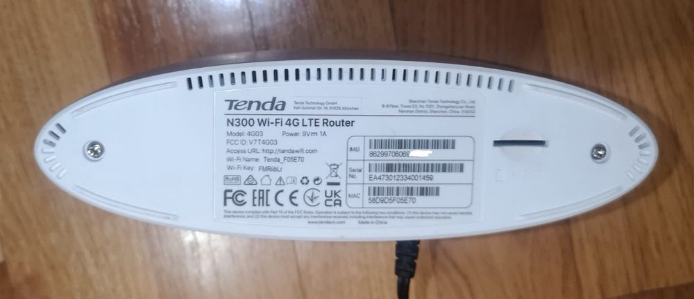 Router modem wifi 4G Tenda liber de rețea