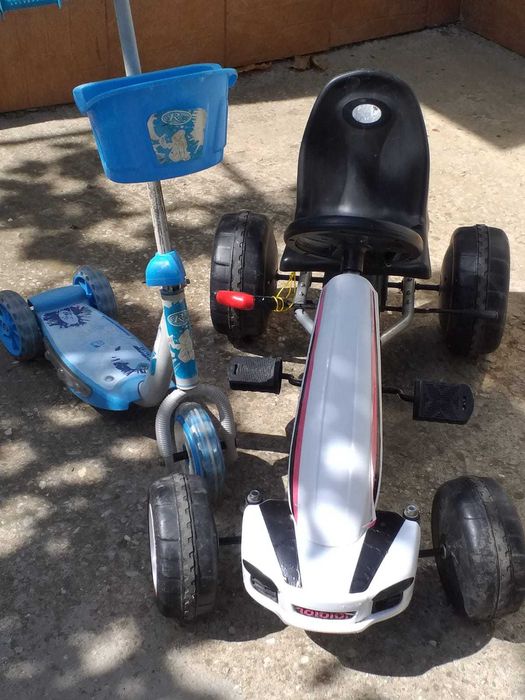Trotineta si cart copii