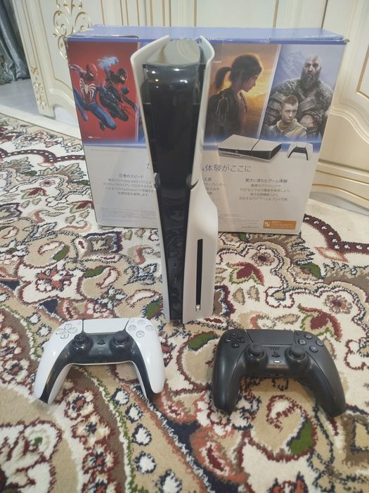 Playstation 5 slim дисковод 1tb 2 джостик топ игры состояние отличное