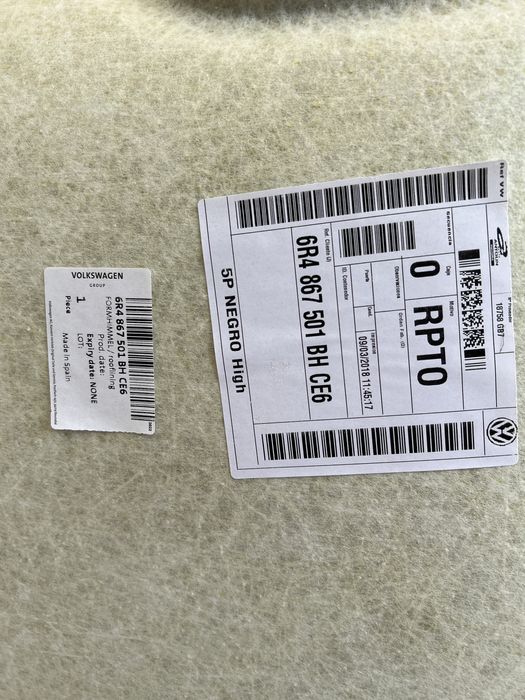 Vw Polo GTI 6R черен таван тапицерия нов