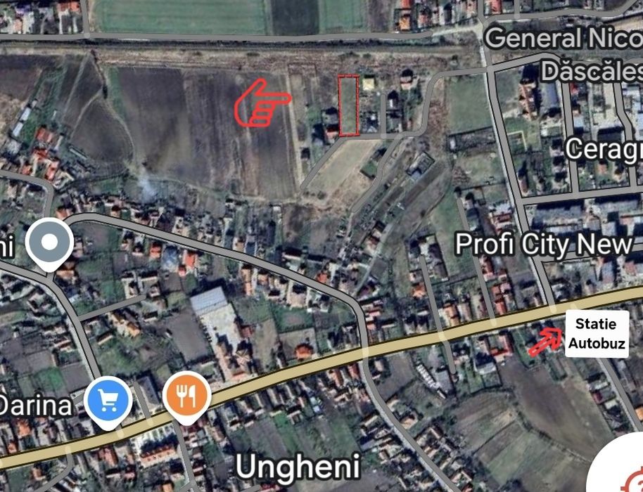 Teren intravilan de vânzare în Ungheni